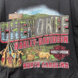 Harley-Davidson Cherokee NC Logo T-Shirt Size XL